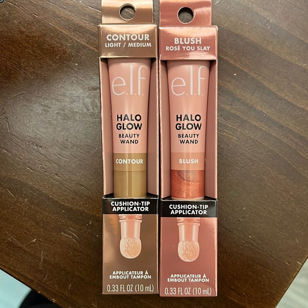 NEW elf halo glow blush and contour wands